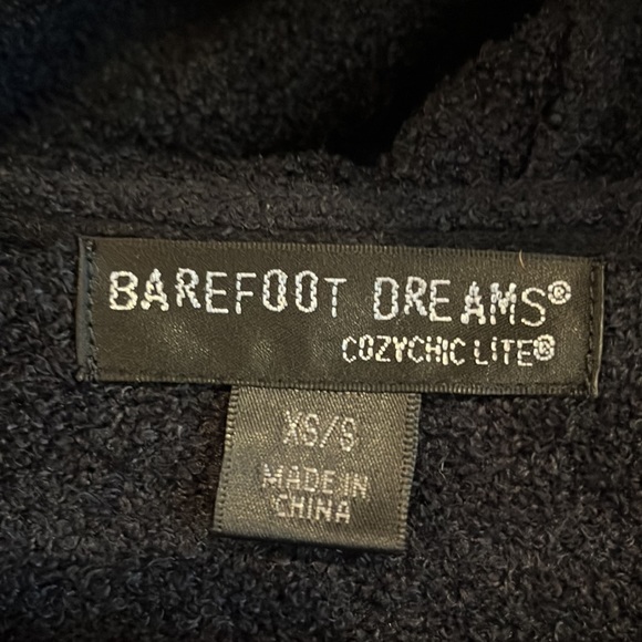 Barefoot Dreams Cozy Chic Lite Cardigan with hood Size XS/Small - Picture 2 of 5